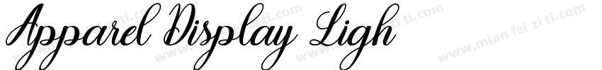 Apparel Display Ligh字体转换